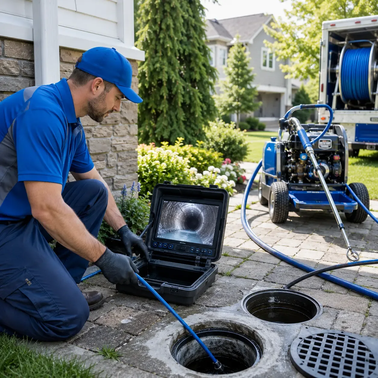 Outdoor drain cleaning professionals serving Hutchins, TX